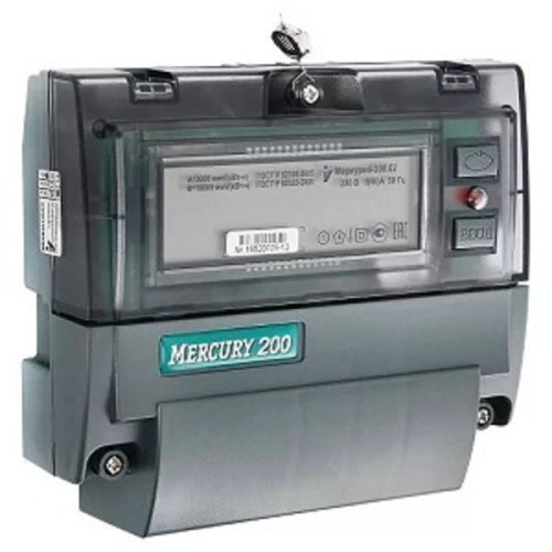 Счетчик электроэнергии 1Ф многотарифный Меркурий 200.02 60/5 Т1 D 230В ЖК фото Счетчик электроэнергии 1Ф многотарифный Меркурий 200.02 60/5 Т1 D 230В ЖК картинка